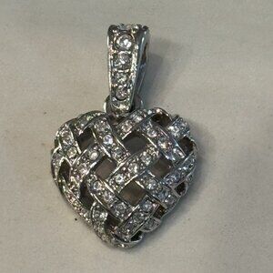 Swarovski Vintage Puffed Heart Pendant